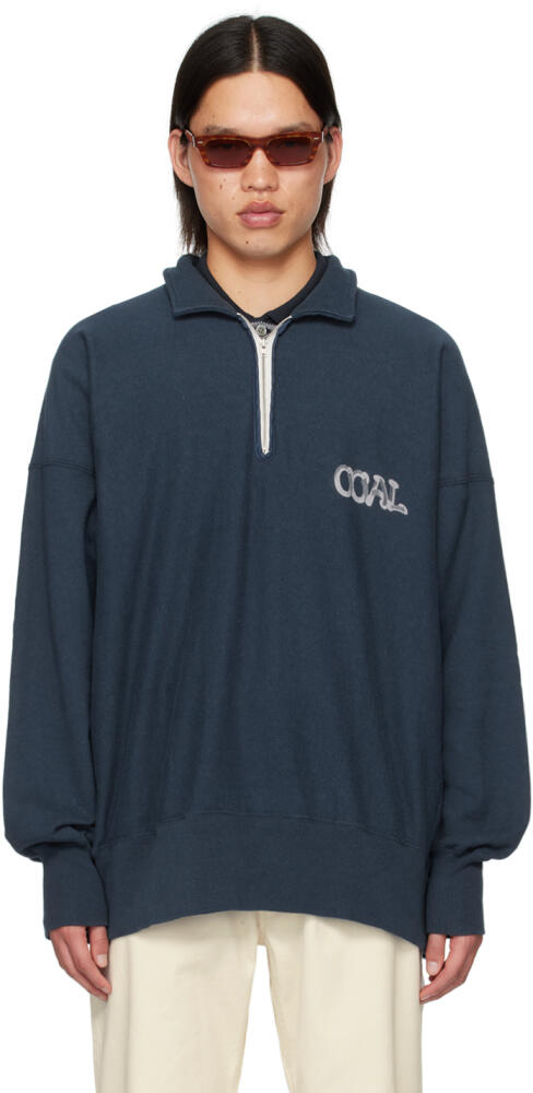 nanamica Navy Half-Zip Sweatshirt Cover