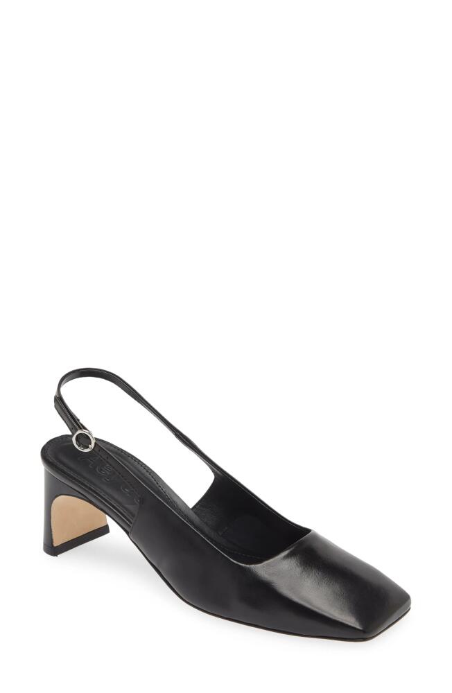 aeyde Eliza Slingback Pump in Black Cover