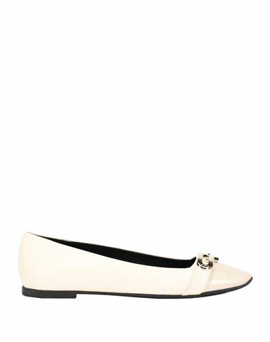 Furla Furla Chain Ballerina T.5 Woman Ballet flats Ivory Ovine leather, Polyurethane Cover