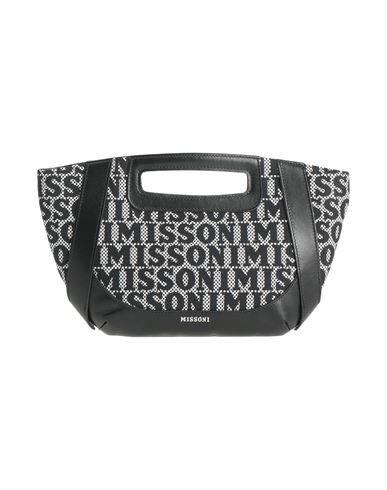 Missoni Woman Handbag Black Cotton, Viscose, Metallic fiber Cover