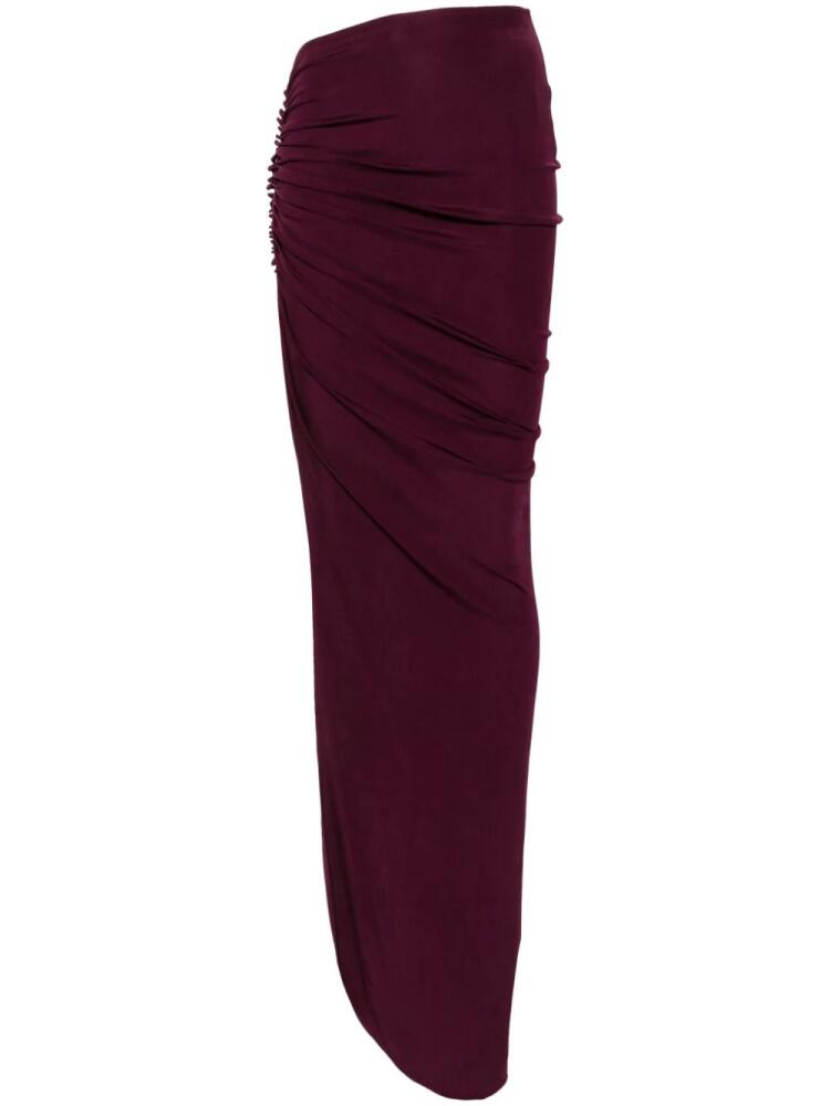 Atlein asymmetric midi skirt - Purple Cover