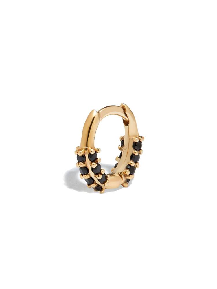 Otiumberg 9kt gold onyx single huggie earring Cover