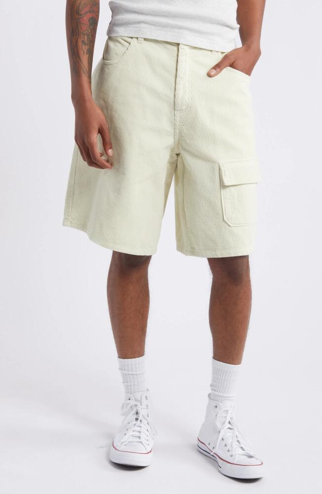 Elwood Baggy Corduroy Shorts in Pearl Cover