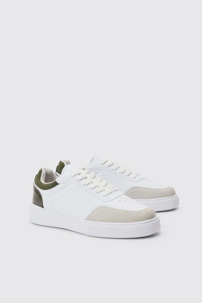 boohoo Mens Chunky Sole Sneakers In White Cover