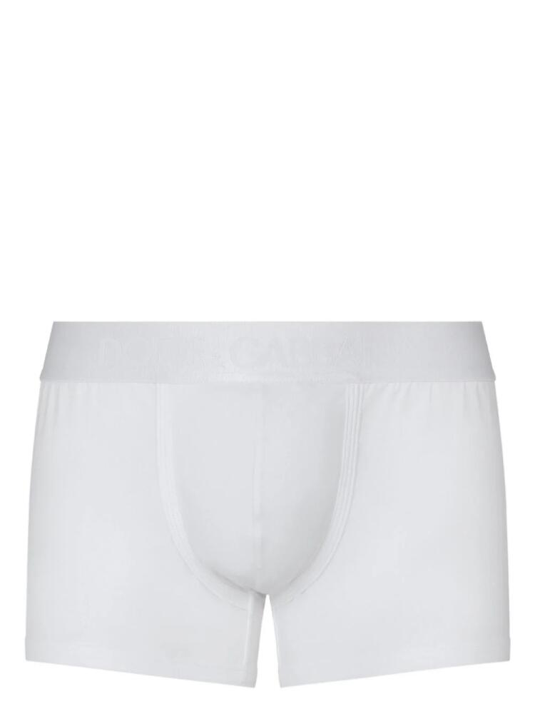 Dolce & Gabbana logo-waistband cotton boxers - White Cover