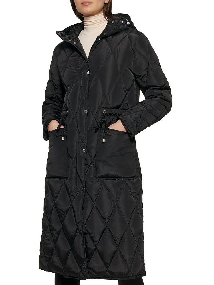 Kenneth Cole Women's Quilted Puffer Stadium Jacket - Black Cover