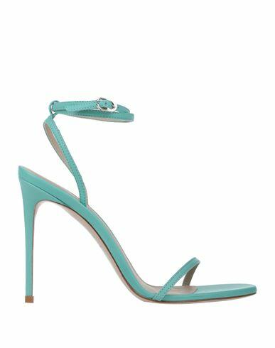 Le Silla Woman Sandals Turquoise Soft Leather Cover