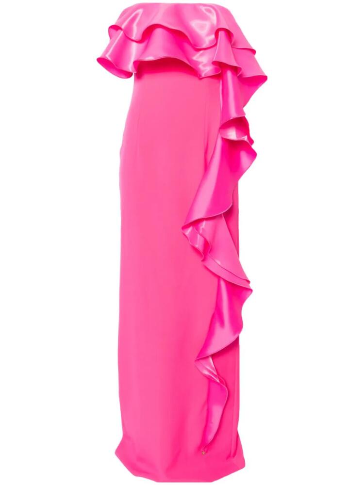 NISSA ruffled strapless gown - Pink Cover