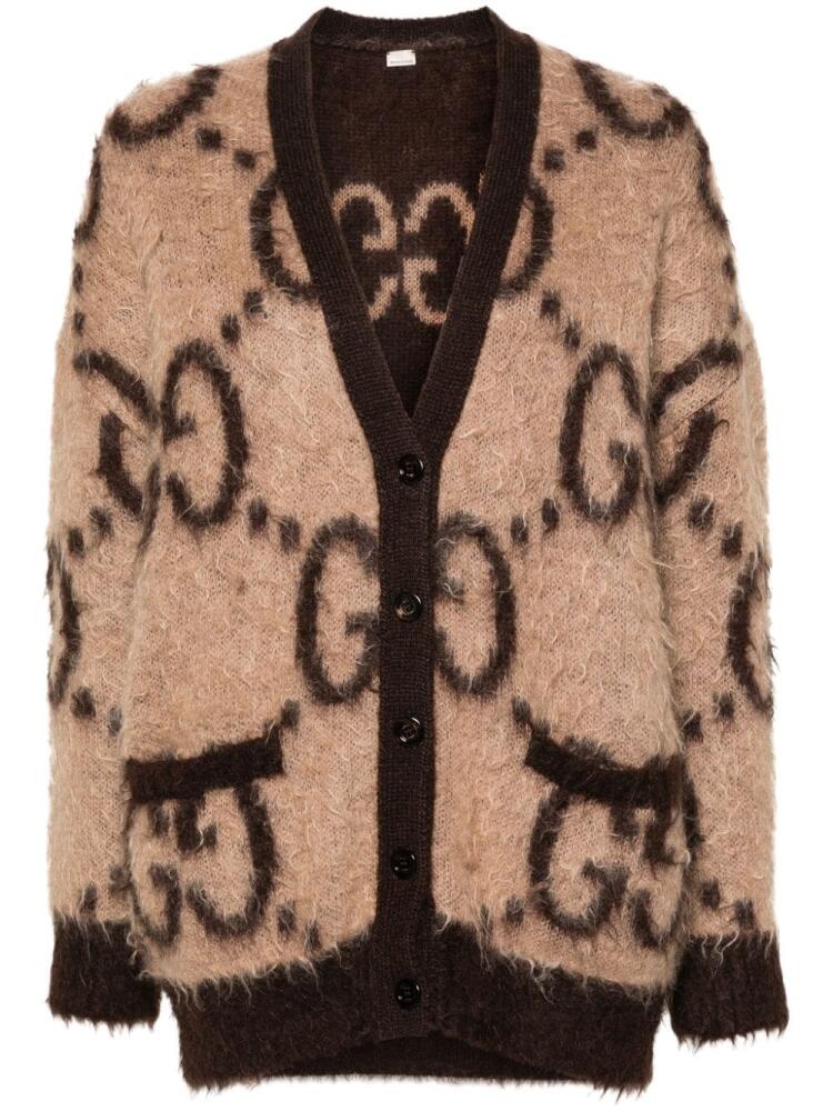 Gucci reversible GG-jacquard cardigan - Neutrals Cover