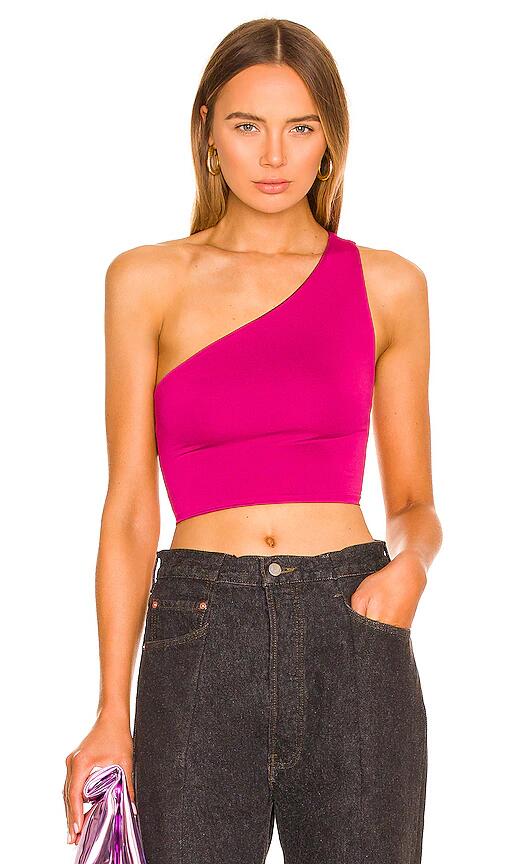 superdown Olivia Lace Up Top in Fuchsia Cover