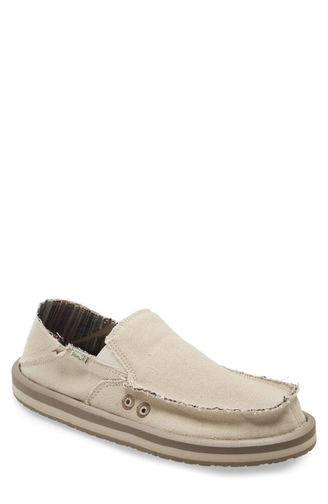 Sanuk Slip-On Sneaker in Natural Cover