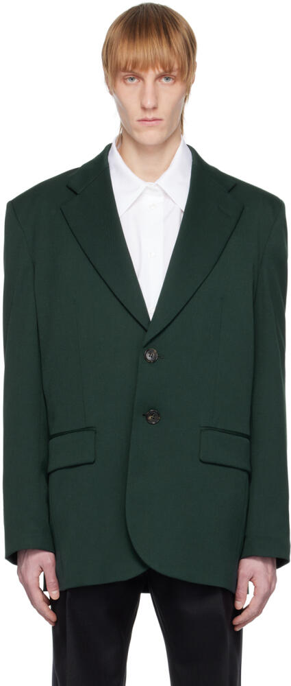 MM6 Maison Margiela Green Padded Blazer Cover