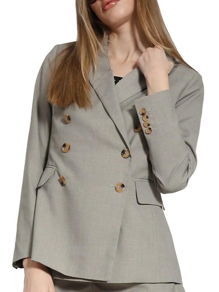 Walter Baker Women's Taurus Double Breasted Blazer - Soft Taupe Cover