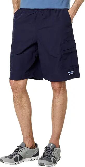 L.L.Bean 10 Supplex Sport Cargo Shorts (Navy) Men's Swimwear Cover