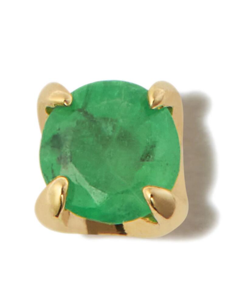 Otiumberg 14kt yellow gold emerald stud single earring Cover