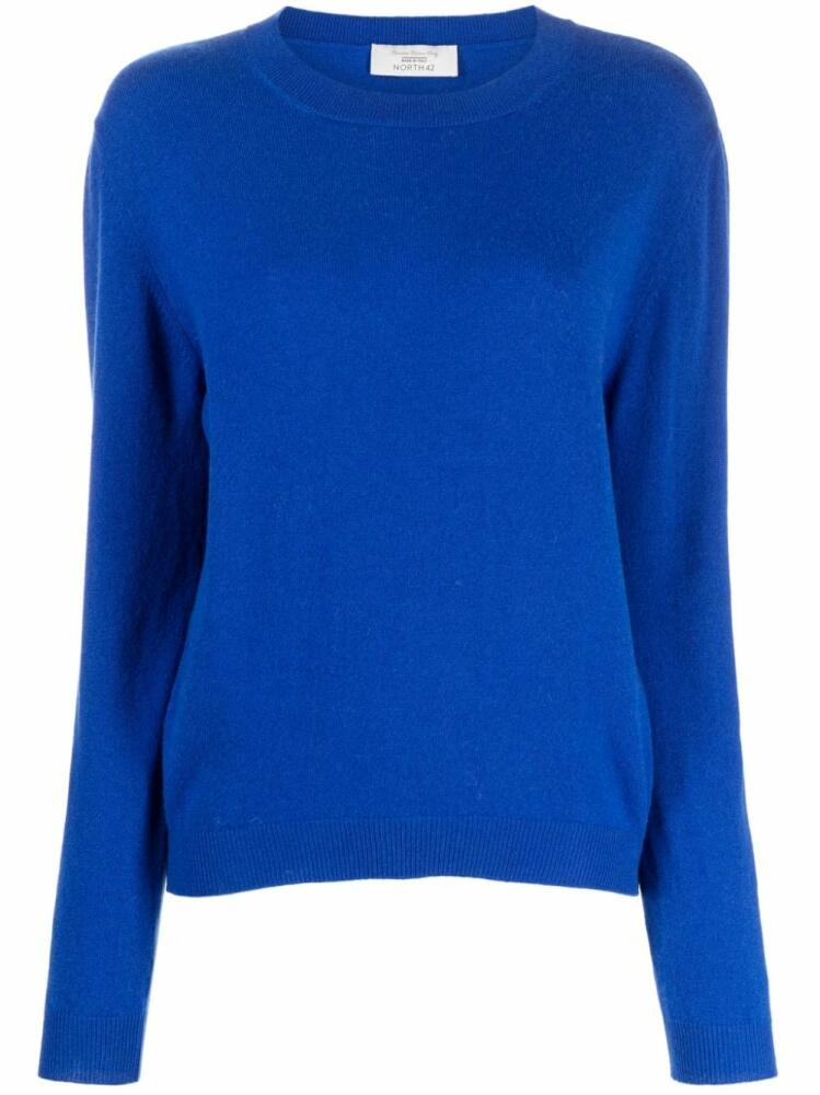 Teddy Cashmere crew-neck cashmere jumper - Blue Cover