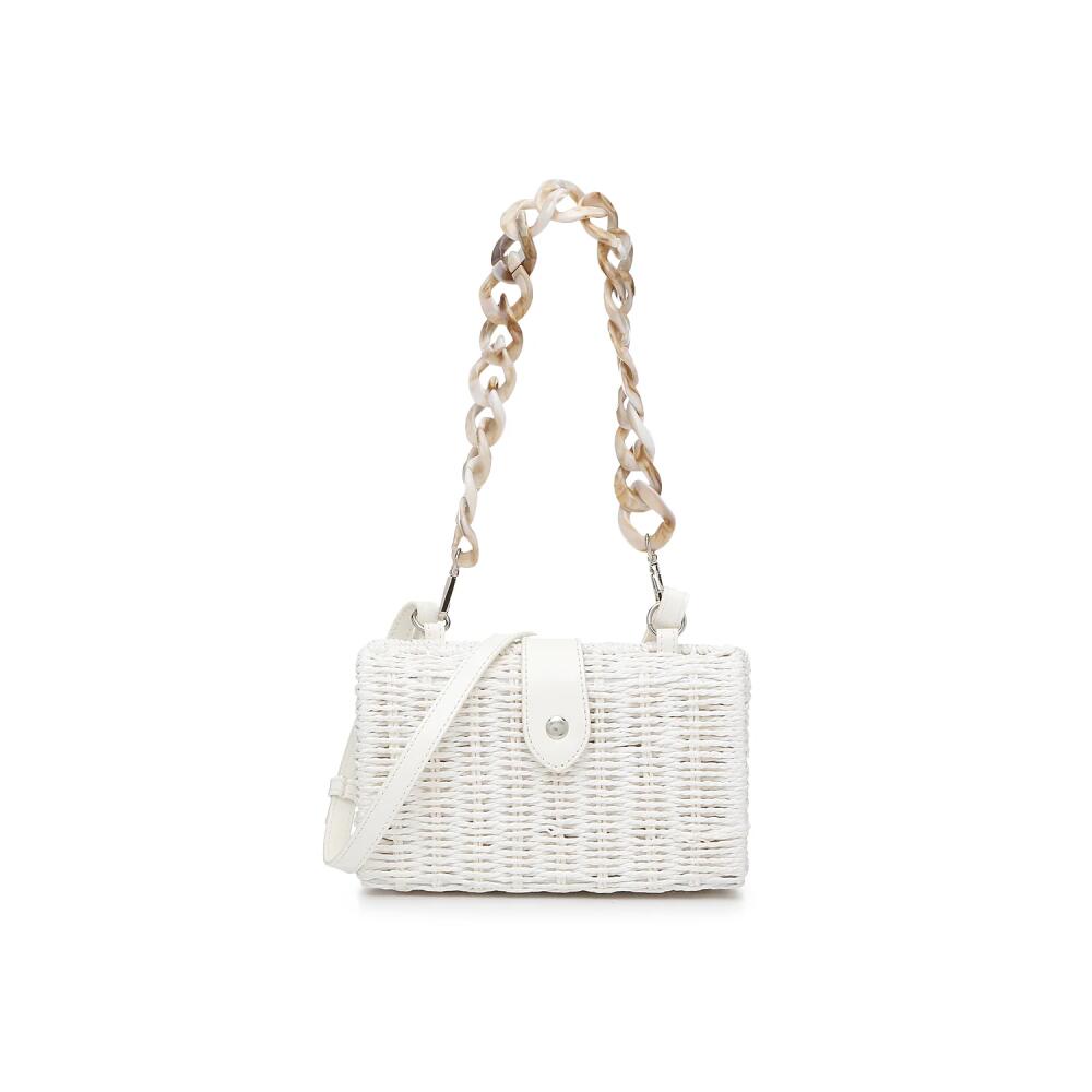 Kelly & Katie Wicker Shoulder Bag | Women's | White Cover