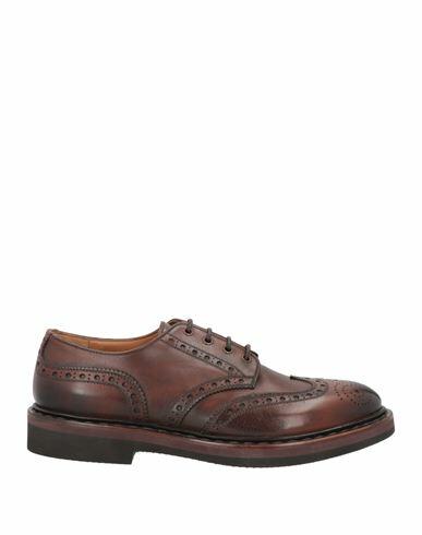 Premiata Man Lace-up shoes Cocoa Soft Leather Cover