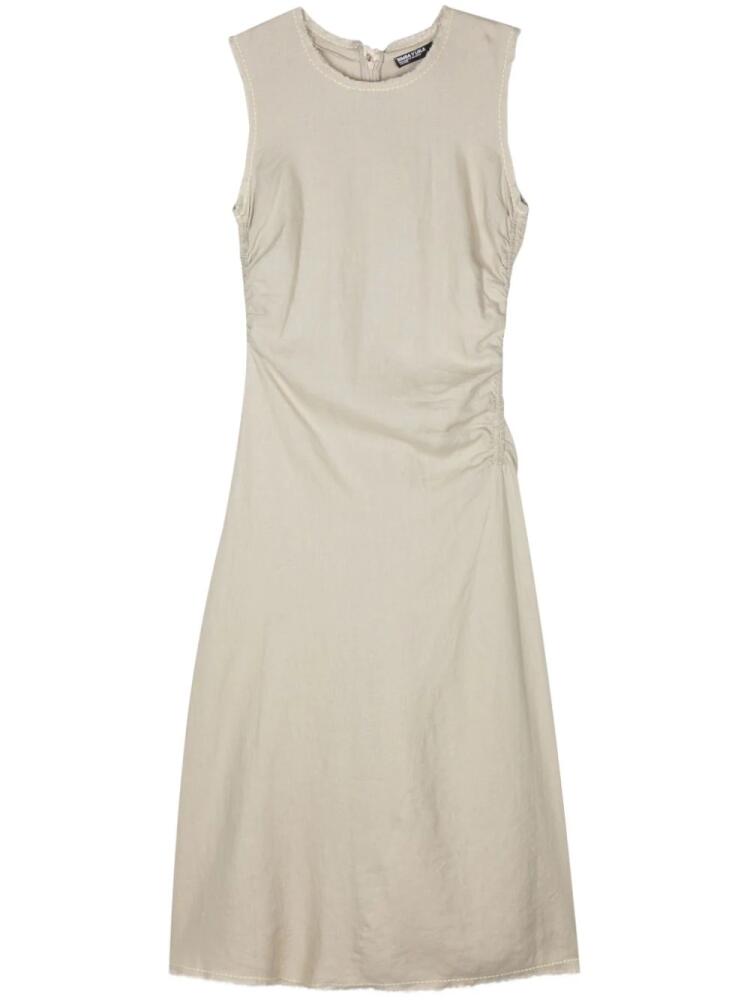 Bimba y Lola drape-detail linen maxi dress - Neutrals Cover