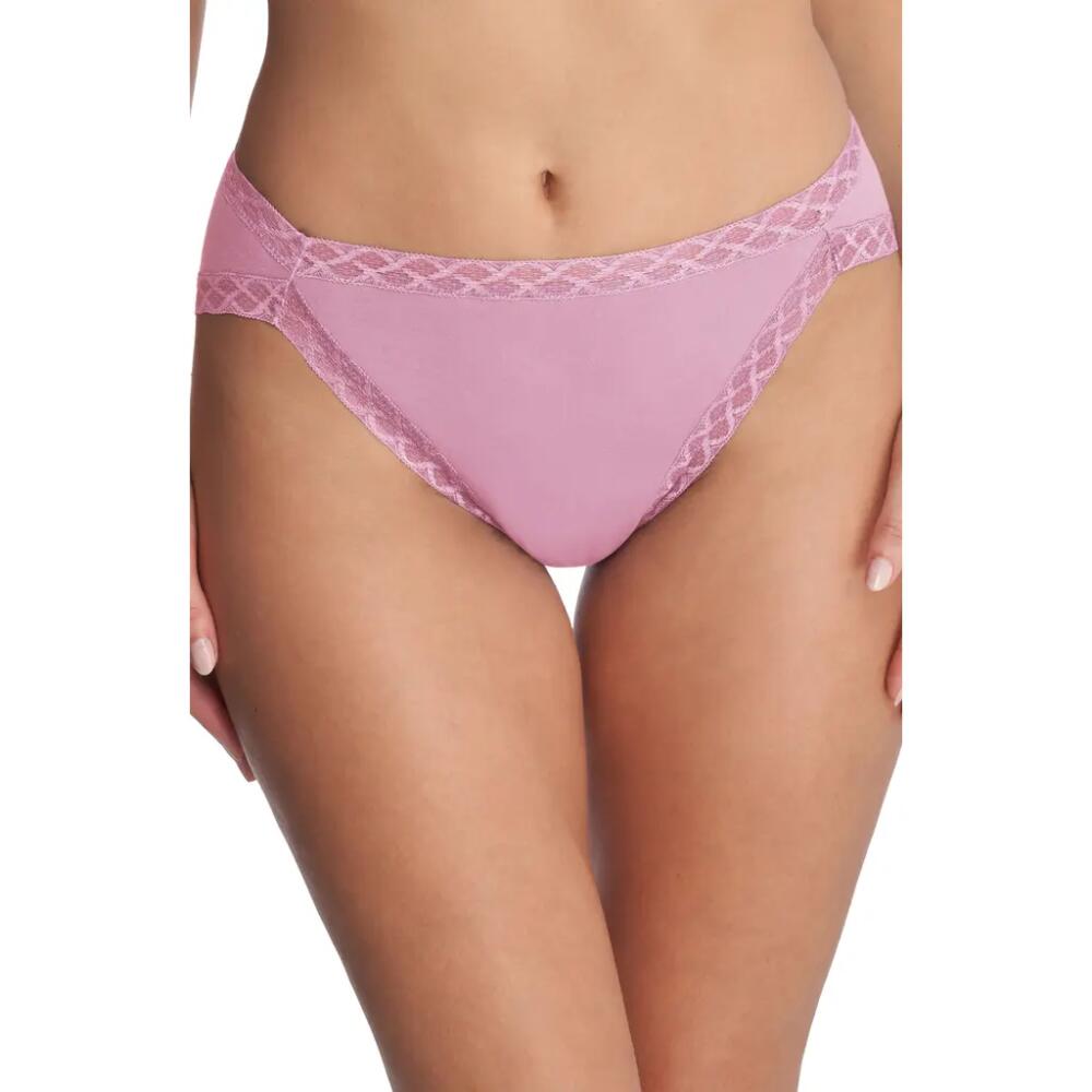 Natori Bliss Cotton French Cut Briefs in Lt Orchid Cover