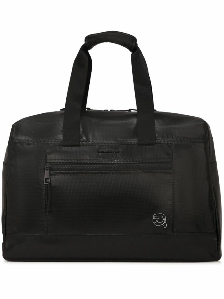 Karl Lagerfeld Ikonik Karl zipped holdall - Black Cover