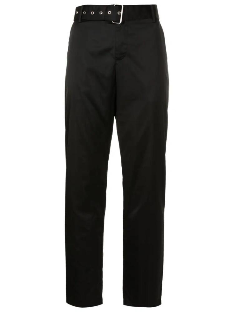 Uma | Raquel Davidowicz belted-waist straight-leg trousers - Black Cover