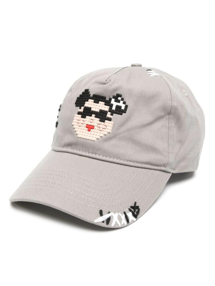 Mostly Heard Rarely Seen 8-Bit Double C Bear baseball cap - Grey Cover