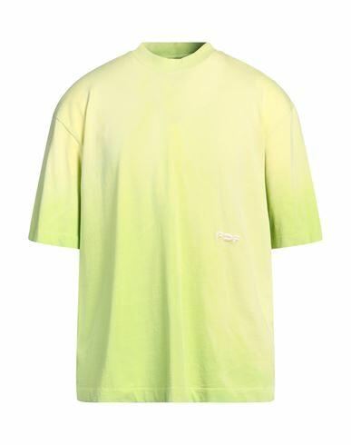 Pdf Man T-shirt Acid green Cotton Cover