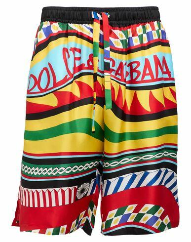 Dolce & gabbana Man Shorts & Bermuda Shorts Red Silk Cover