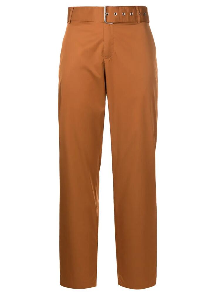 Uma | Raquel Davidowicz belted-waist straight-leg trousers - Brown Cover