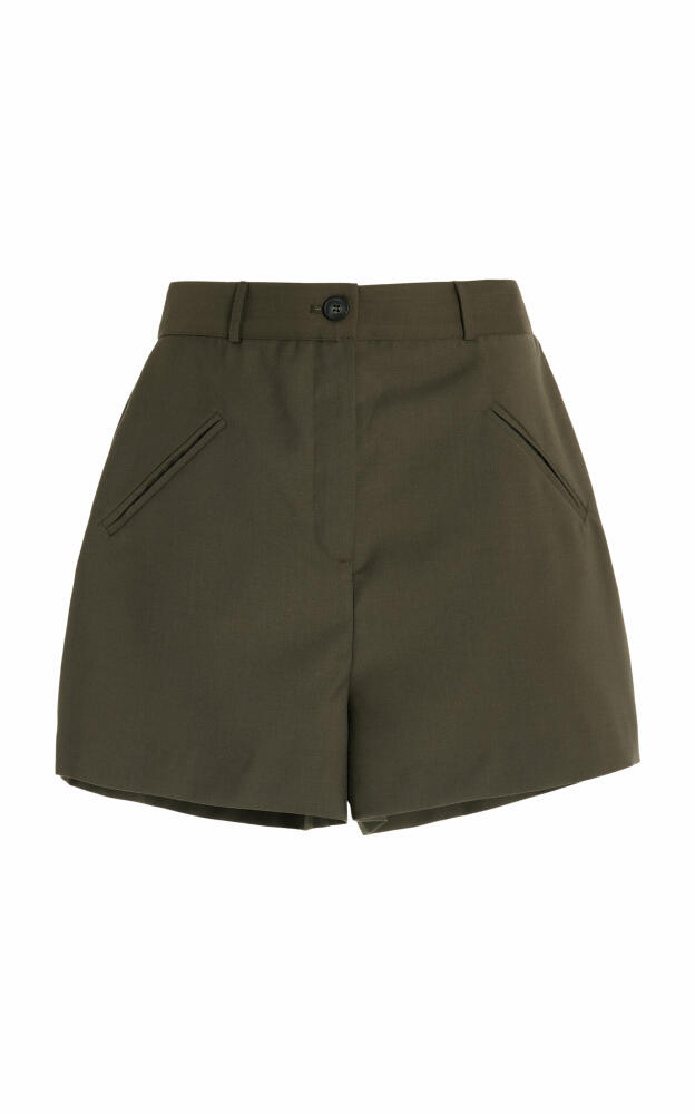 The Frankie Shop - Exclusive Hana High-Rise Woven Shorts - Green Cover