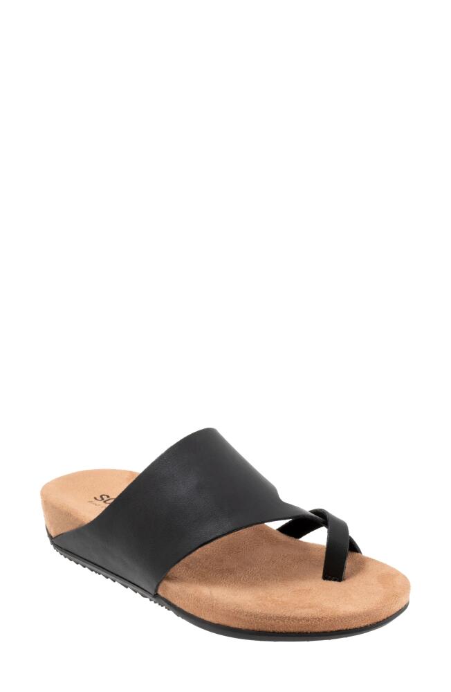 SoftWalk Blaine Slide Sandal in Black Cover