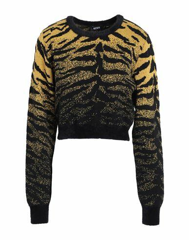 Gcds Woman Sweater Black Textile fibers, Cotton, Metal, Elastane Cover