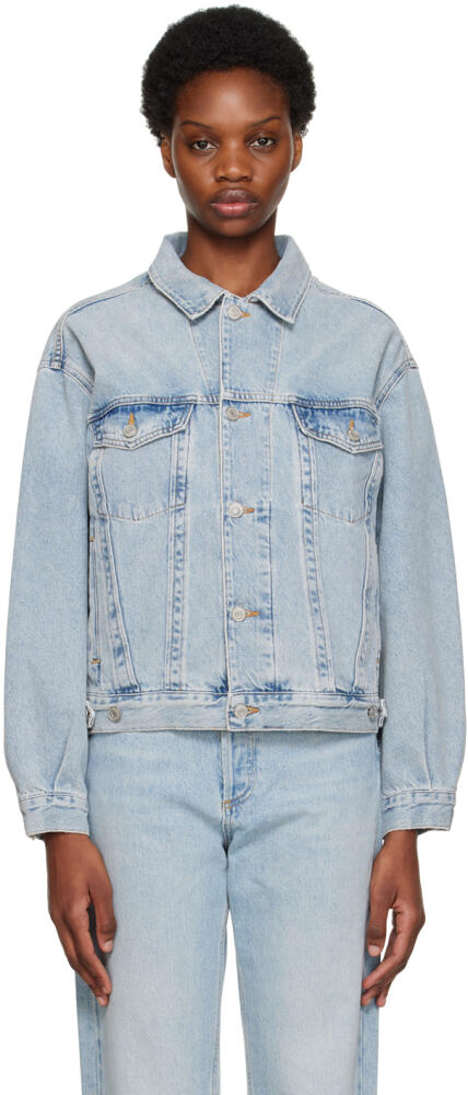 AGOLDE Blue Charli Oversized Denim Jacket Cover