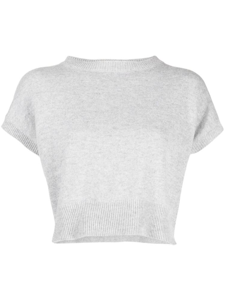 Teddy Cashmere Genova sleeveless cropped cashmere jumper - Grey Cover