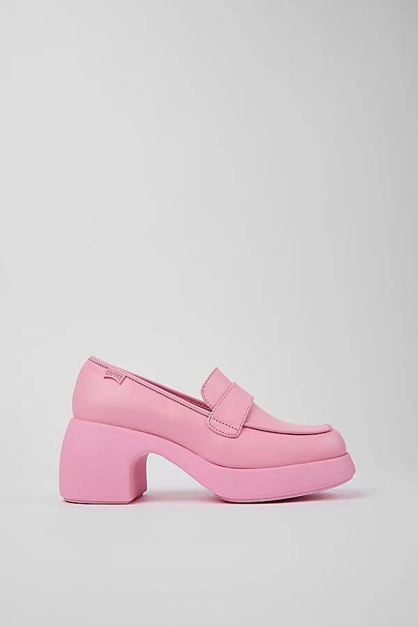 Camper Thelma Moc Toe Loafer Shoe in Rose Cover