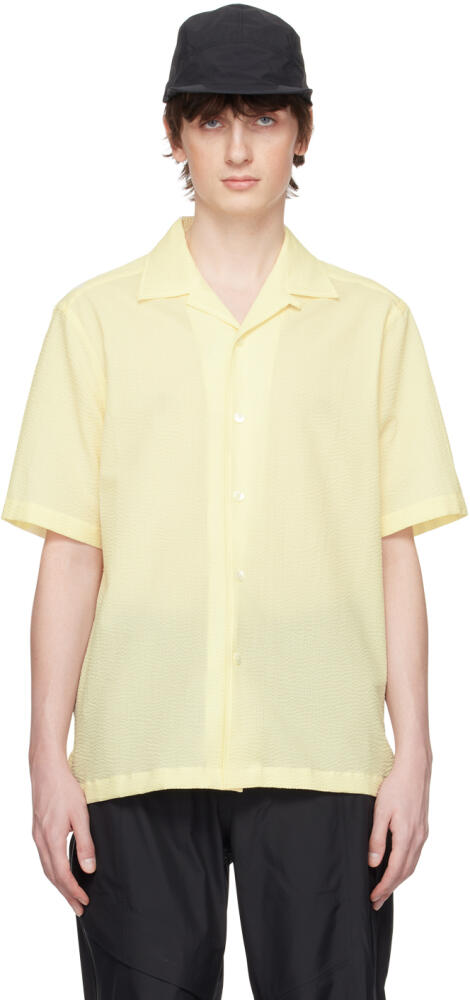 ZEGNA Yellow Button Shirt Cover