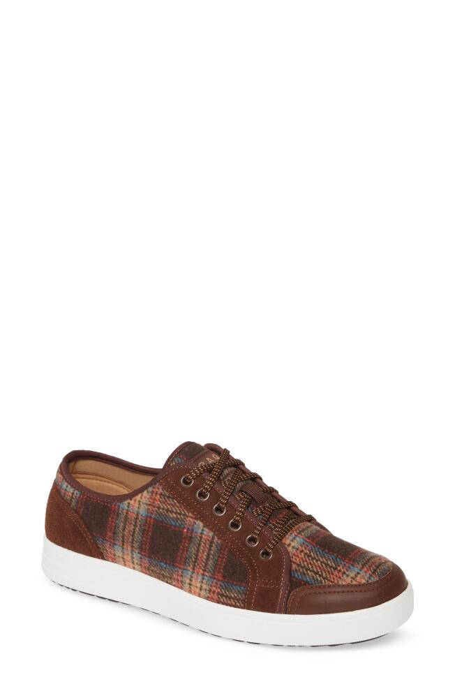 TRAQ by Alegria Alegria Lyriq Sneaker in Flannely Brown Fabric Cover