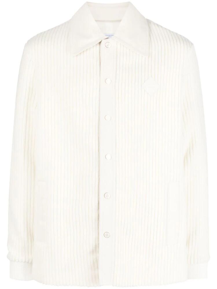 Casablanca ribbed buttoned cardigan - White Cover