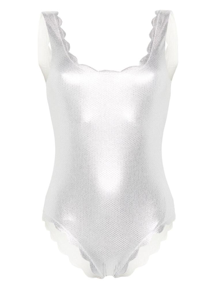 Marysia Palm Springs metallic swimsuit - Silver Cover