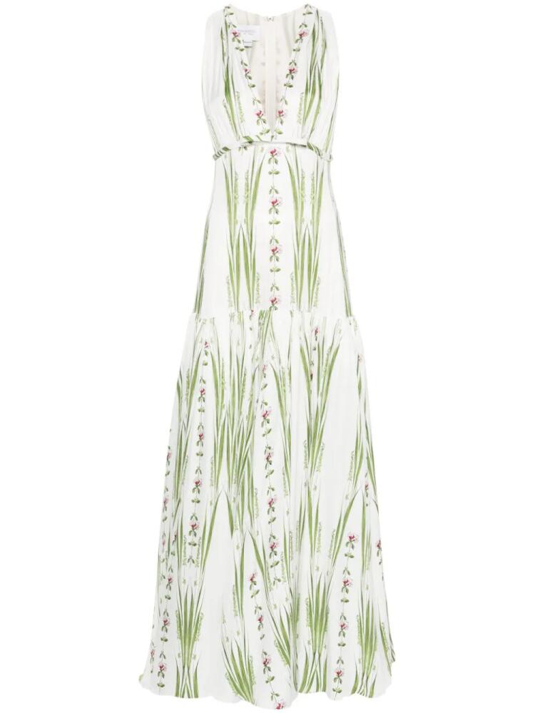 Giambattista Valli Jardin Du Cap-print maxi dress - White Cover