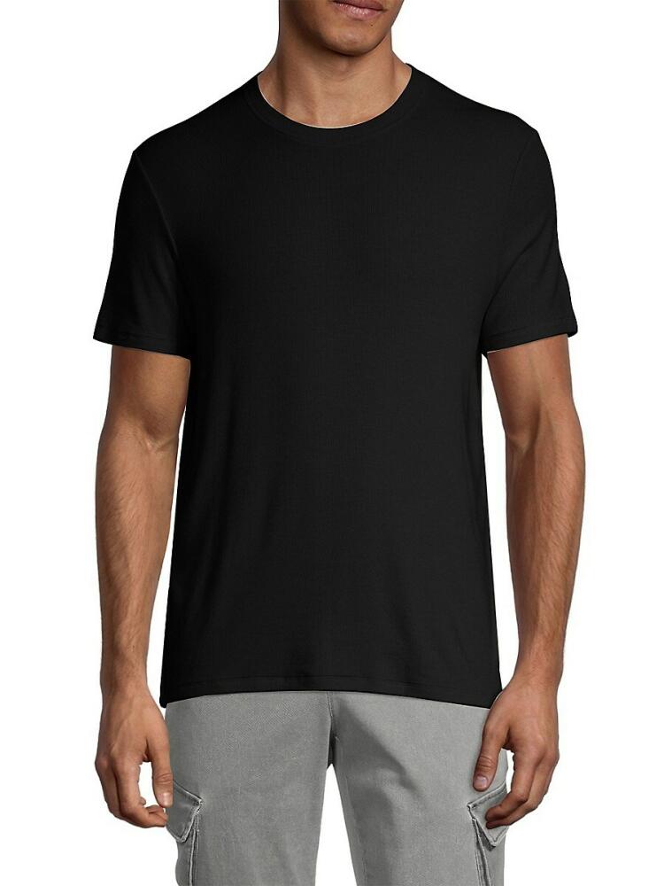 ATM Anthony Thomas Melillo Men's Ribbed Oversized Crewneck Tee - Black Cover