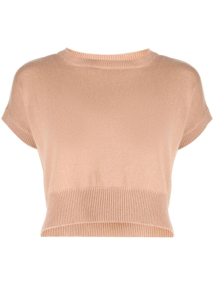 Teddy Cashmere Genova sleeveless cropped cashmere jumper - Brown Cover