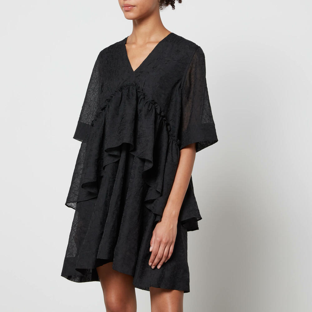 Ganni Crinkled Georgette Mini Dress Cover