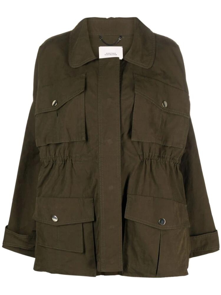 Dorothee Schumacher oversize military jacket - Green Cover