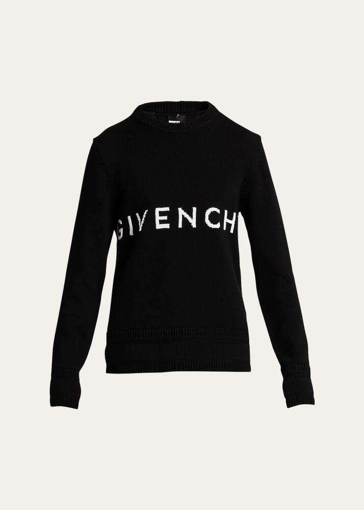 Givenchy Men's Cotton Logo Crew Sweater Cover