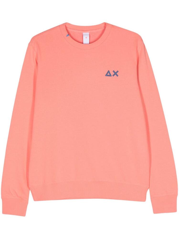 Sun 68 logo-embroidered sweatshirt - Pink Cover