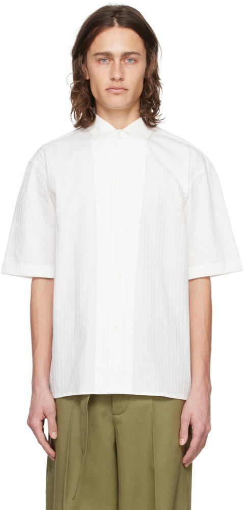 Róhe Off-White Camp Collar Shirt Cover