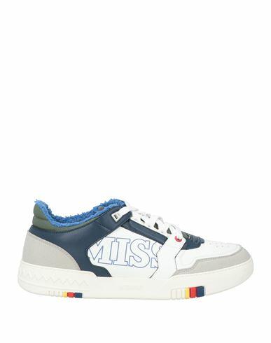 Missoni Man Sneakers Off white Leather, Textile fibers Cover