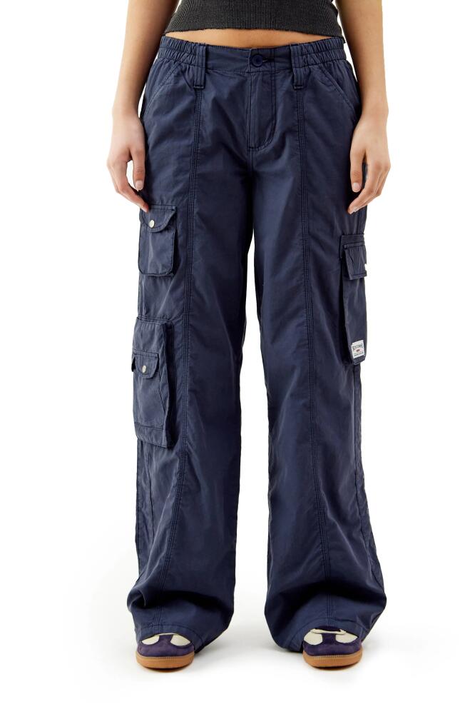 BDG Urban Outfitters Y2K Low Rise Cargo Pants in Midnight Blue Cover